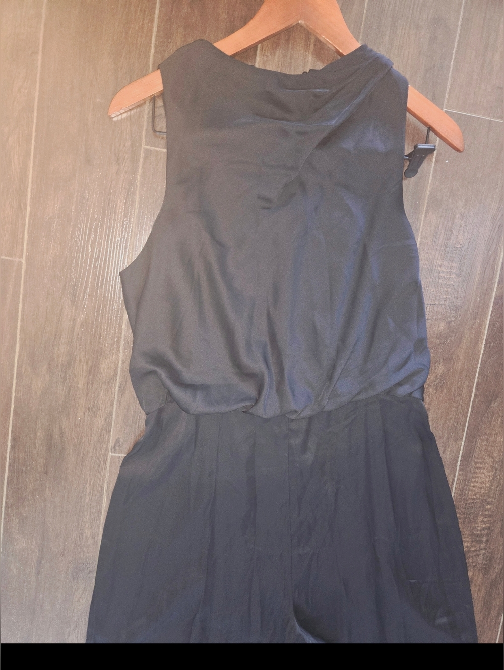 Abercrombie & Fitch Black Sleeveless Wide-Leg Jumpsuit Size L NWT - Picture 13 of 16